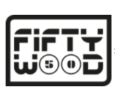 fifty wood logo