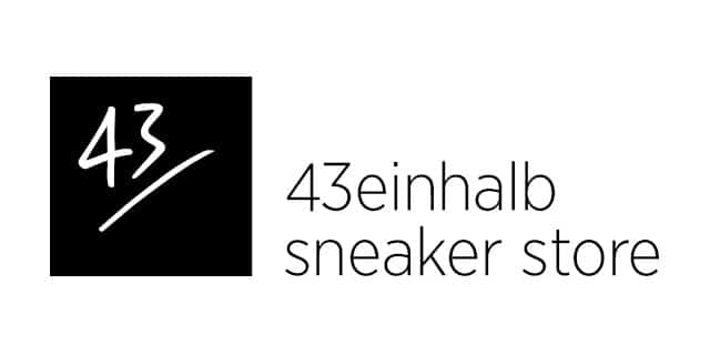 43einhalb sneaker store logo